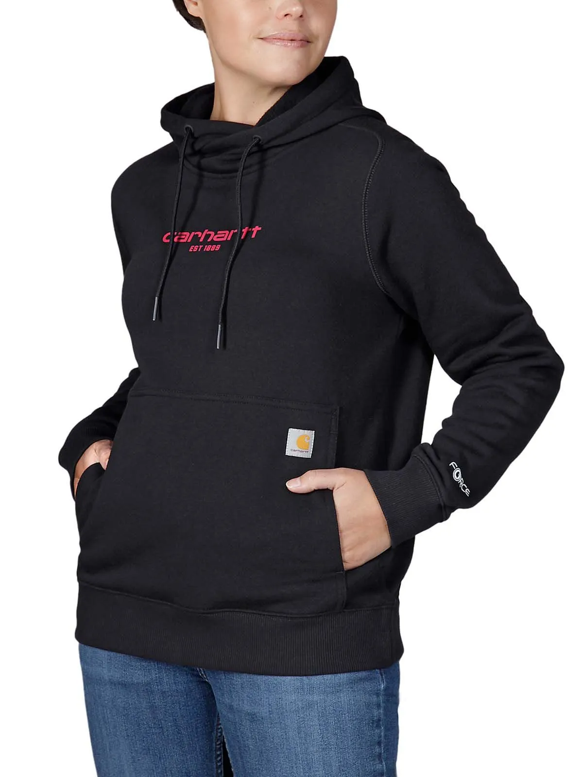 105573&#x20;Women&#x27;s&#x20;Hoodie&#x20;Force&#x20;Graphic&#x20;Logo&#x20;-&#x20;Carhartt