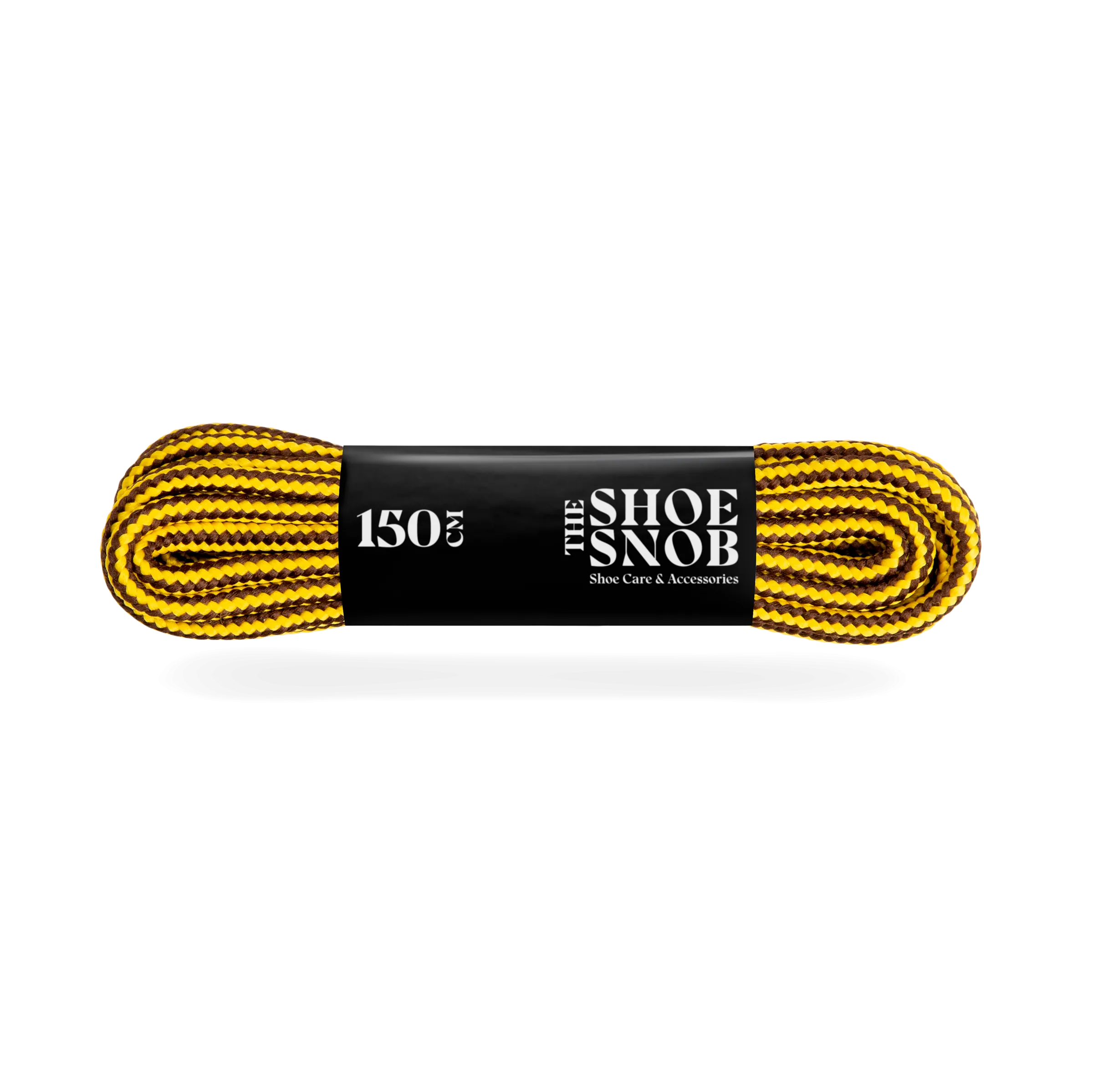 150cm Round Boot Laces - Brown/Yellow