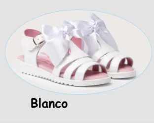 575 White Bow Sandal