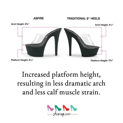 6 Inch Heel ASPIRE-609 Red Patent