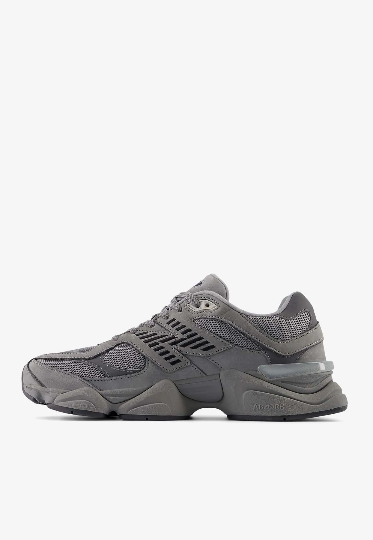 9060 Sneakers in Shadow Grey with Castlerock and Black