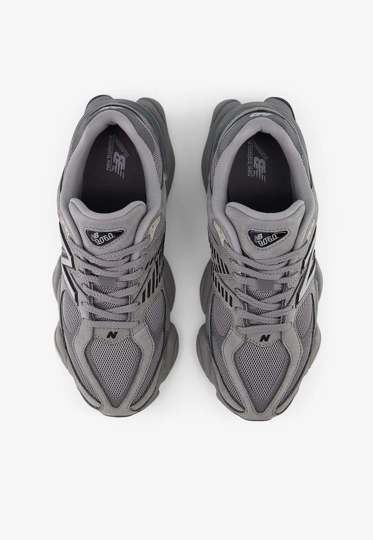 9060 Sneakers in Shadow Grey with Castlerock and Black