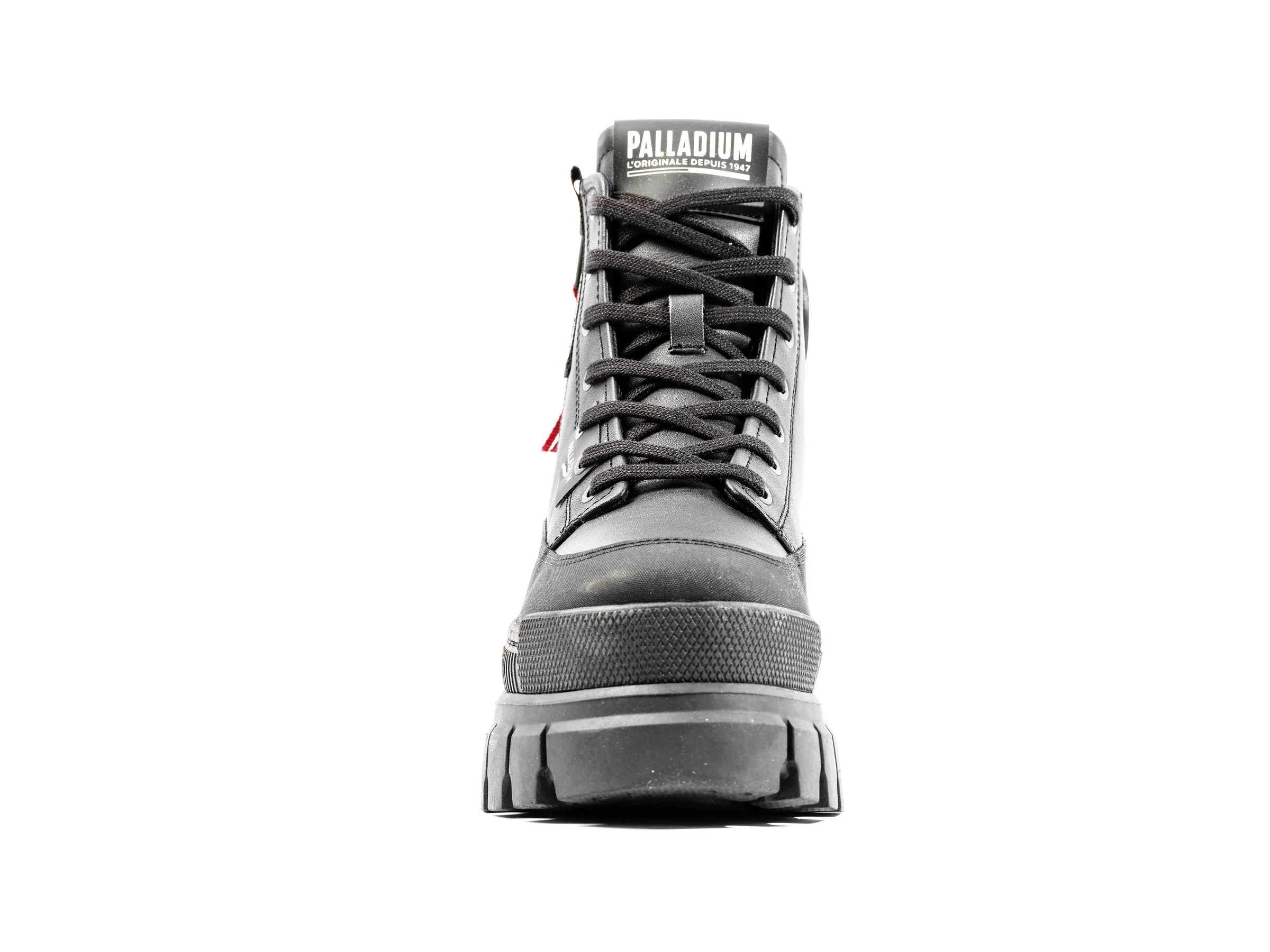 98859-001-M | REVOLT BOOT ZIP LEATHER | BLACK/BLACK