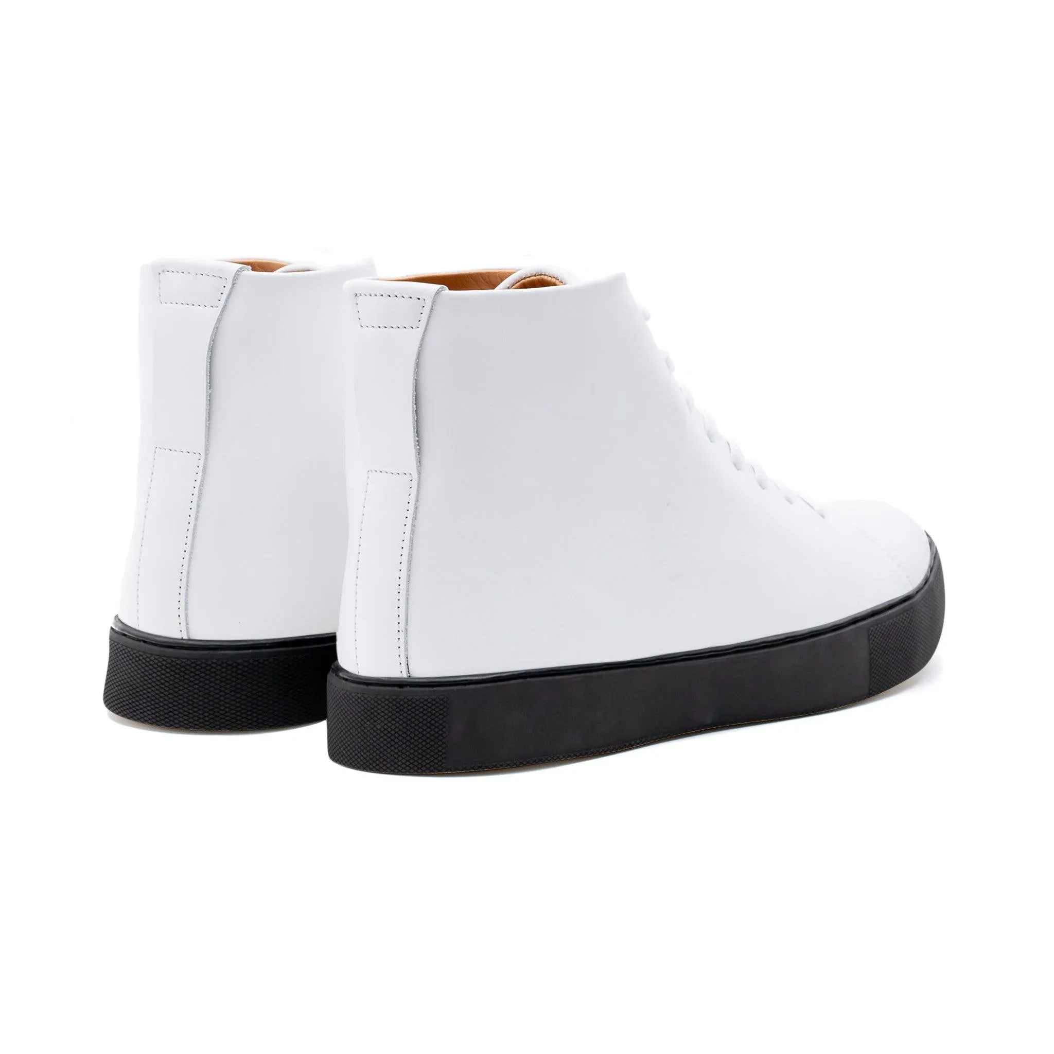 Abington Hi Toe Cap - All White Calf