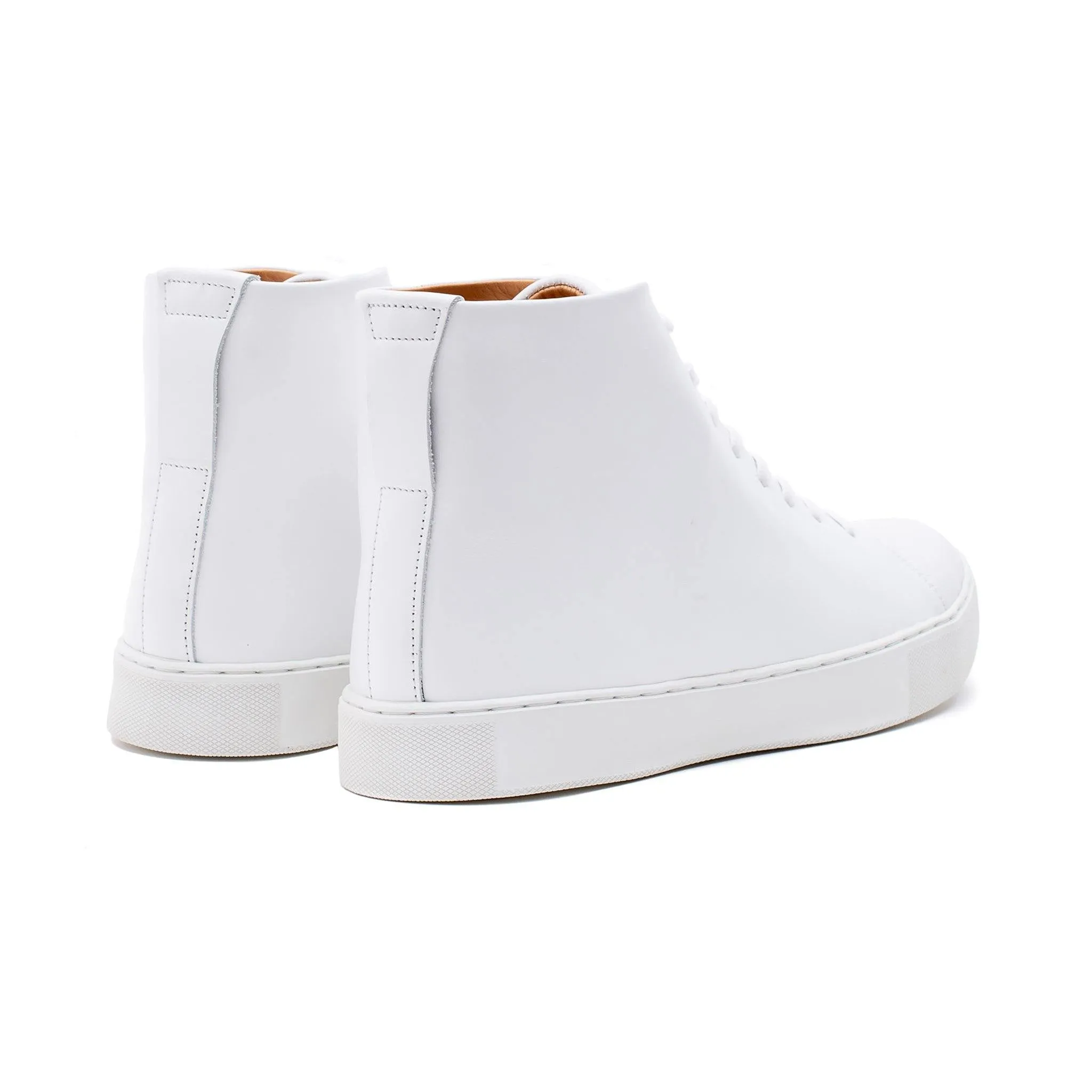 Abington Hi Toe Cap - All White Calf