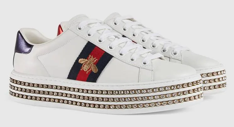 Ace Sneaker with Crystals