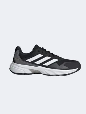 Adidas Courtjam Control 3 Men Tennis Shoes Black/White/Grey