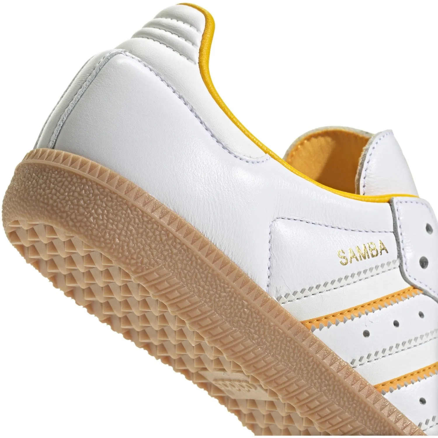 adidas Originals Cloud White/Crystal White/Crew Yellow Samba Og J Sneakers