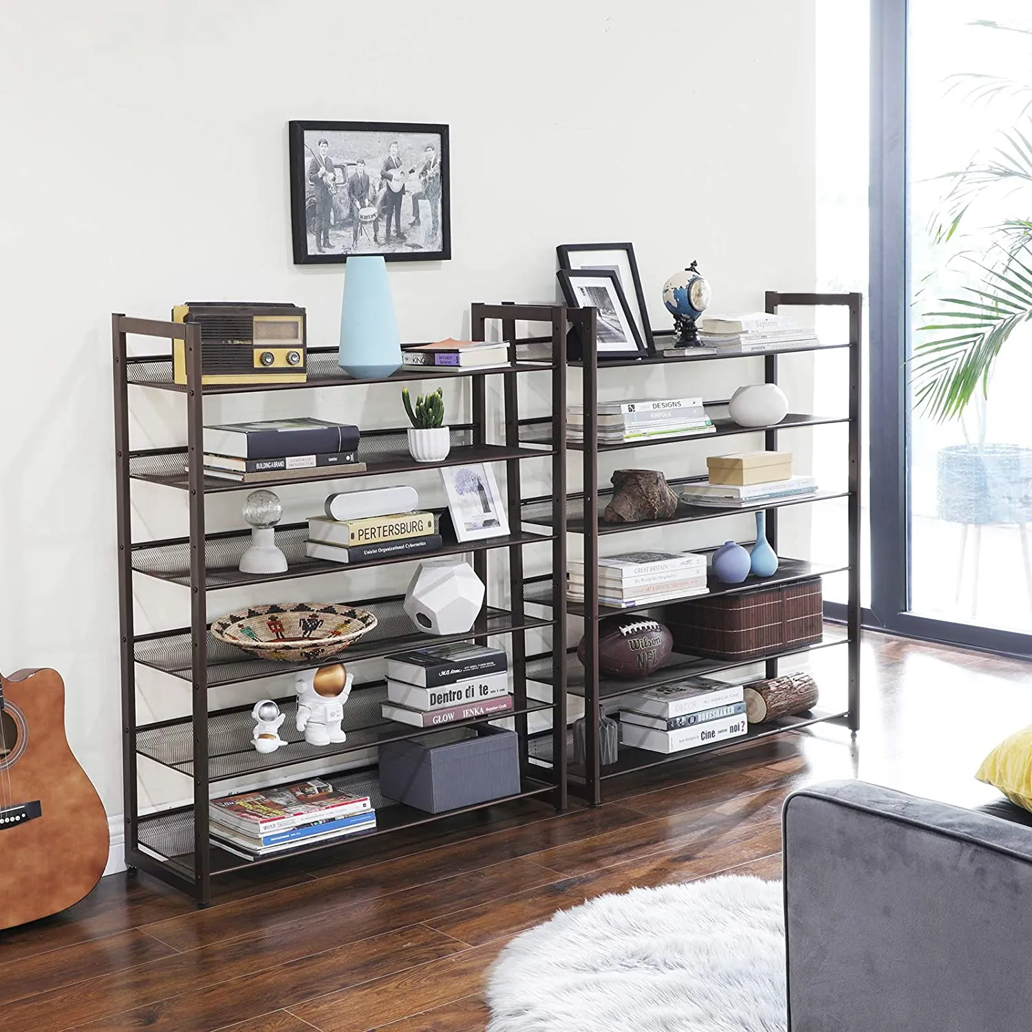 Adjustable 12-Tier Shoe Rack