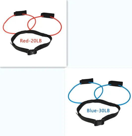 Adjustable Resistance Bands with Waist Belt