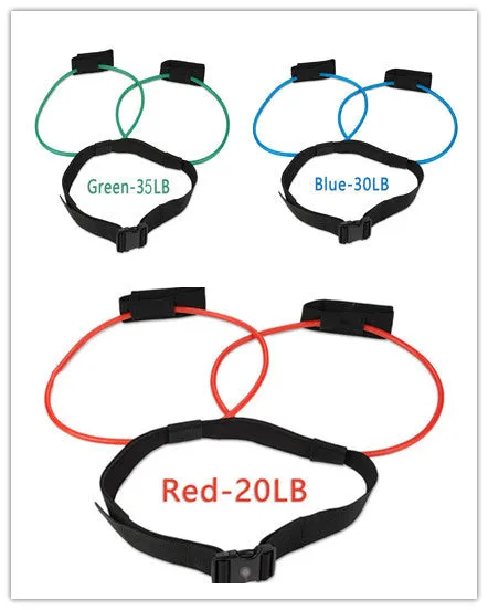 Adjustable Resistance Bands with Waist Belt