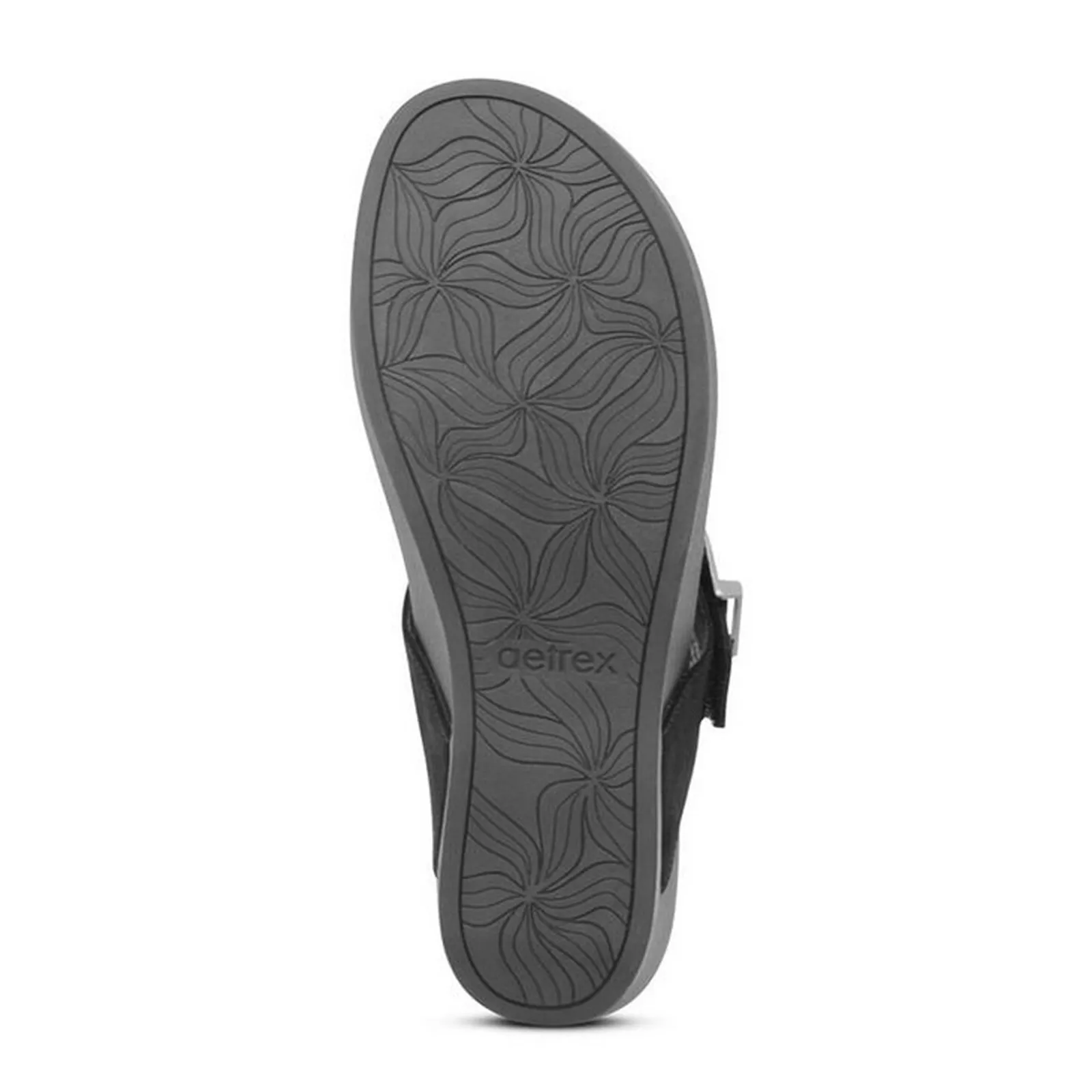 Aetrex Tasha Wedge Sandal (Women) - Black