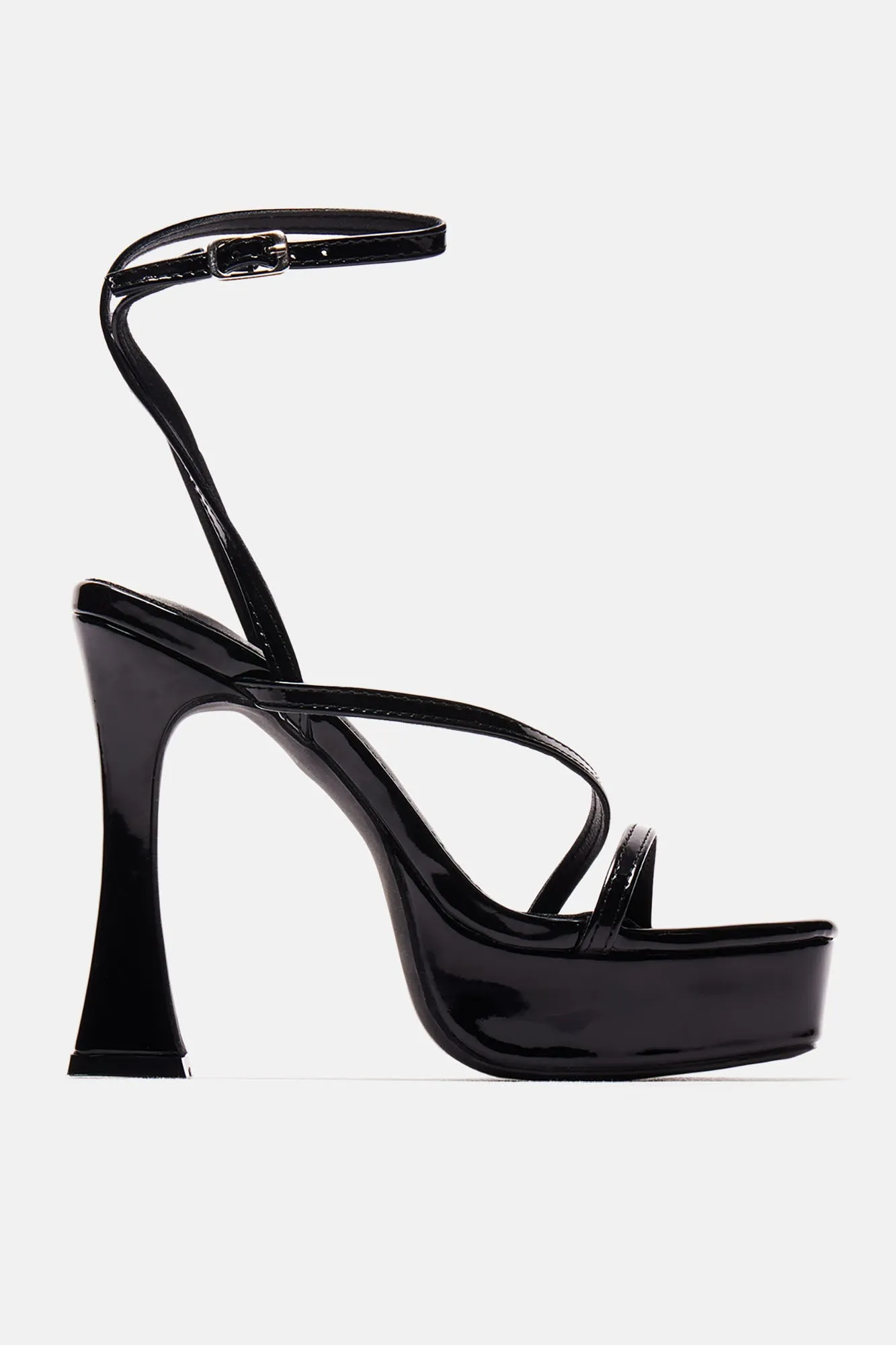 Amozae-Andrea Platform Block Heels - Black