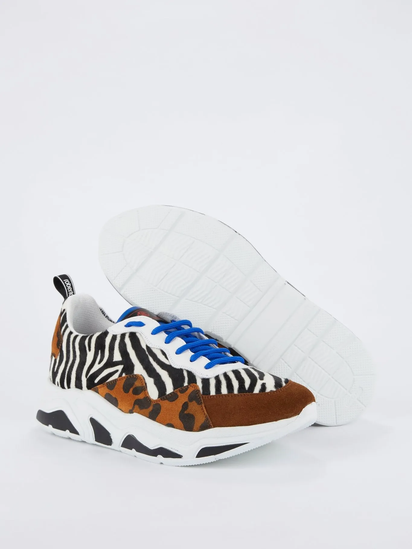 Animalier Print Pony Hair Sneakers