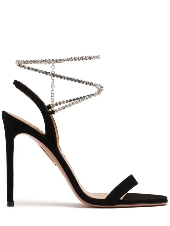 Aquazzura   105mm Careless Whisper suede sandals 