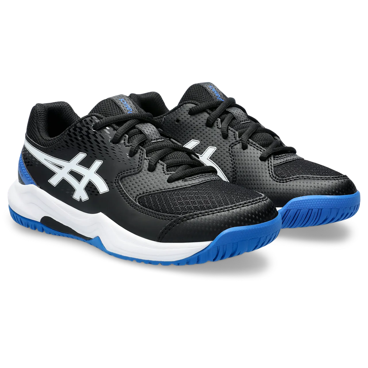 Asics Junior Gel Dedicate 8 Tennis Shoes Black Tuna Blue