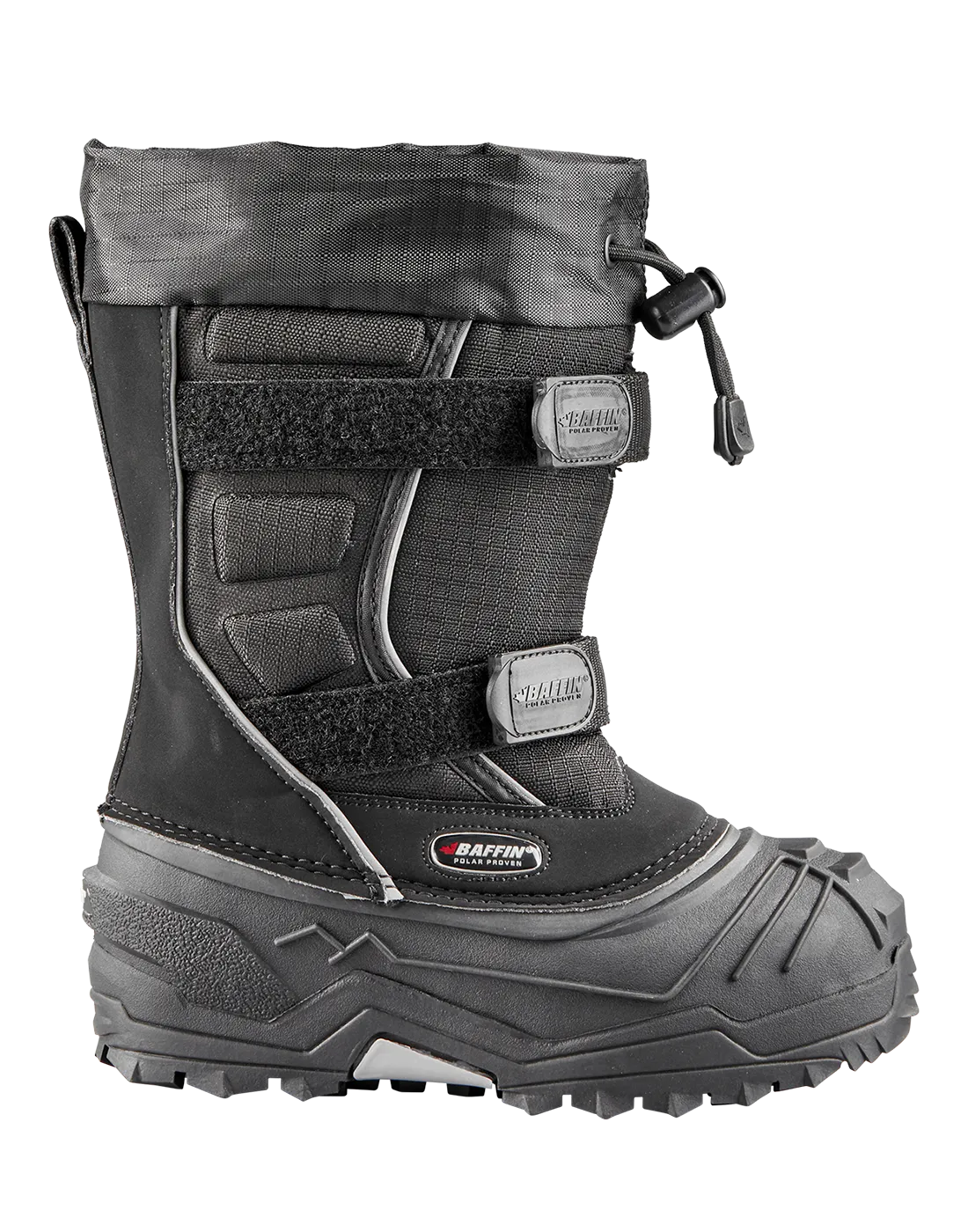 'Baffin' Kids 10" Young Eiger WP Insulated Boot - Black