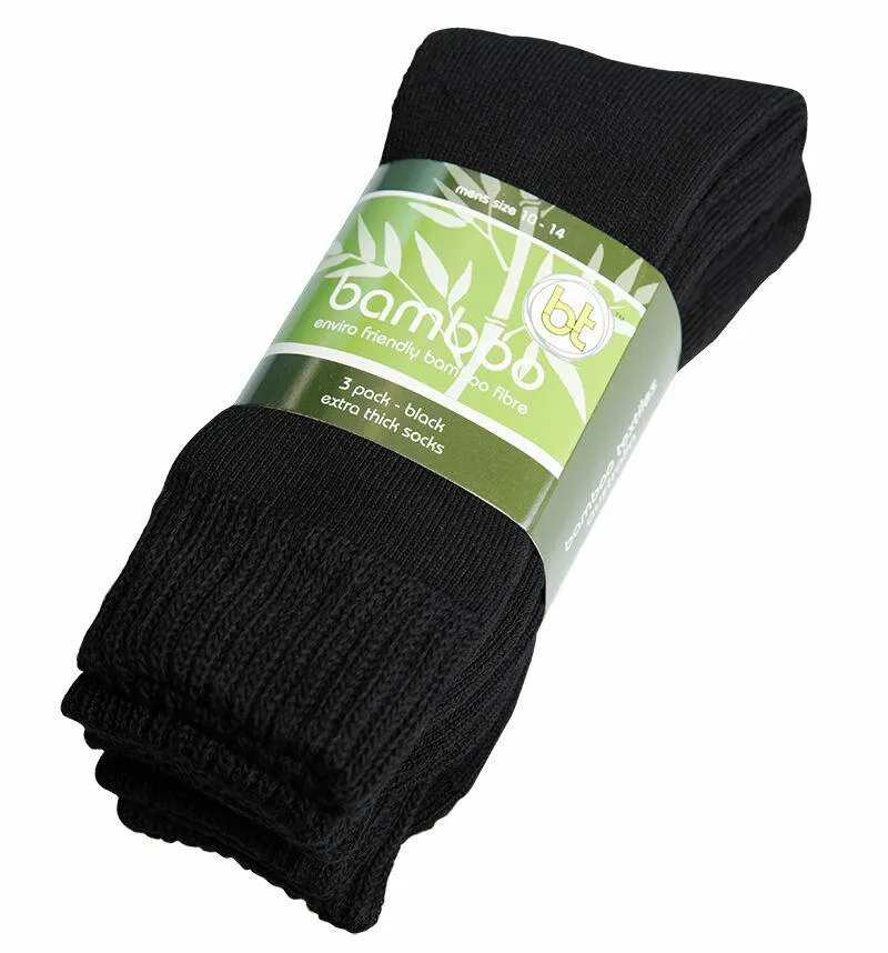 Bamboo Textiles Extra Thick Sock 3 PKT