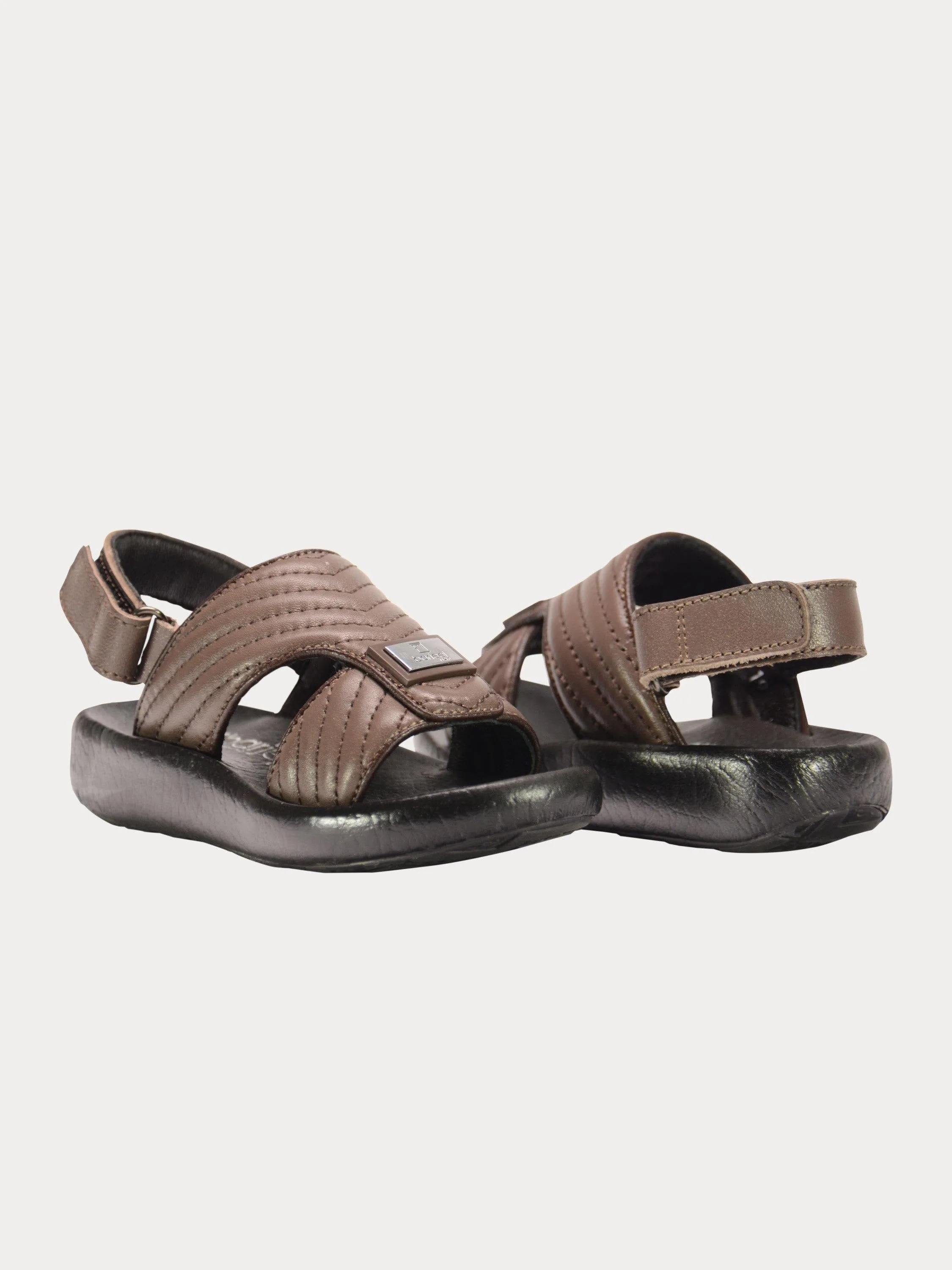 Barjeel Uno 2190660 Nappa Stripes Strap Arabic Leather Sandals