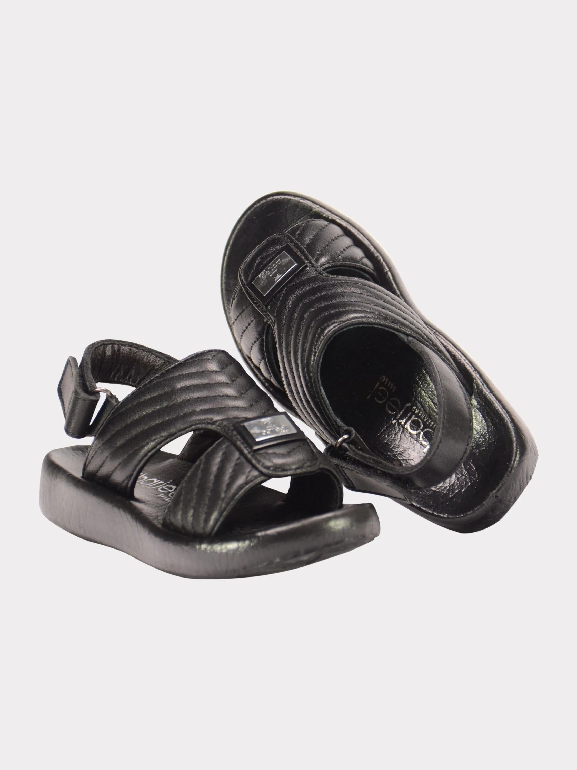 Barjeel Uno 2190660 Nappa Stripes Strap Arabic Leather Sandals