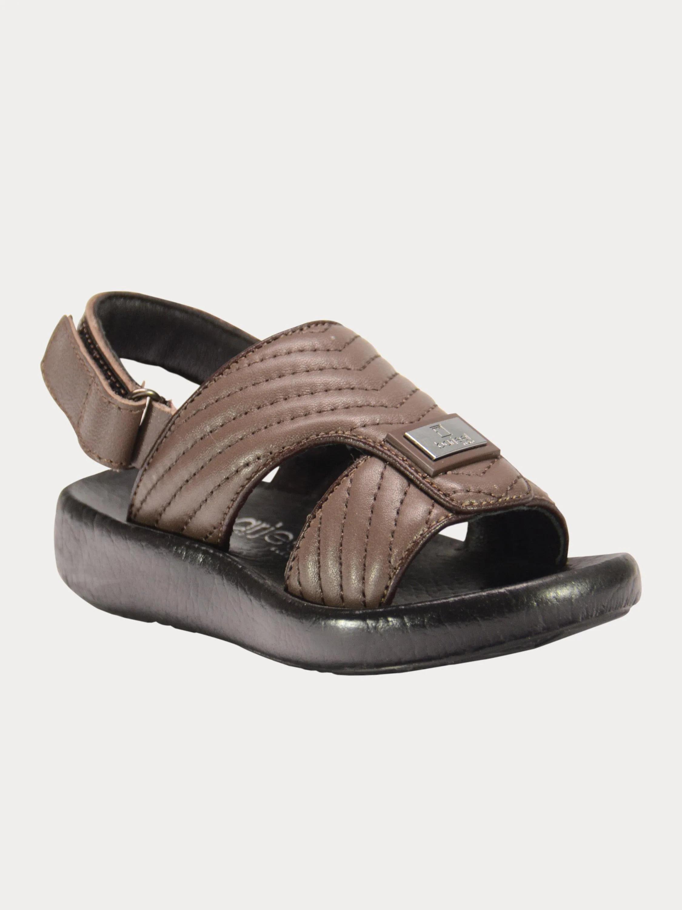 Barjeel Uno 2190660 Nappa Stripes Strap Arabic Leather Sandals