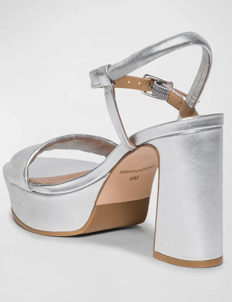 Bernardo Ventura Strap Platform Silver