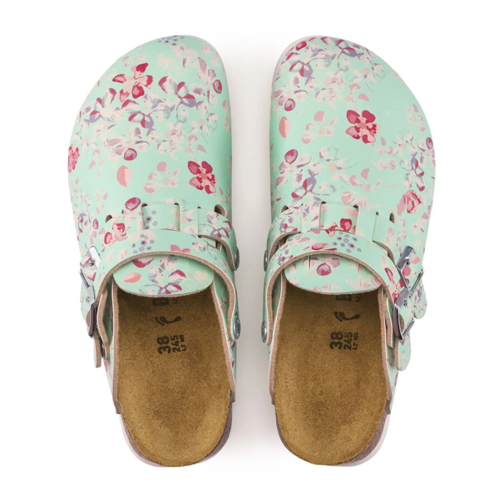 Birkenstock Kay Super Grip Clog (Women) - Flower Mint Birko-Flor