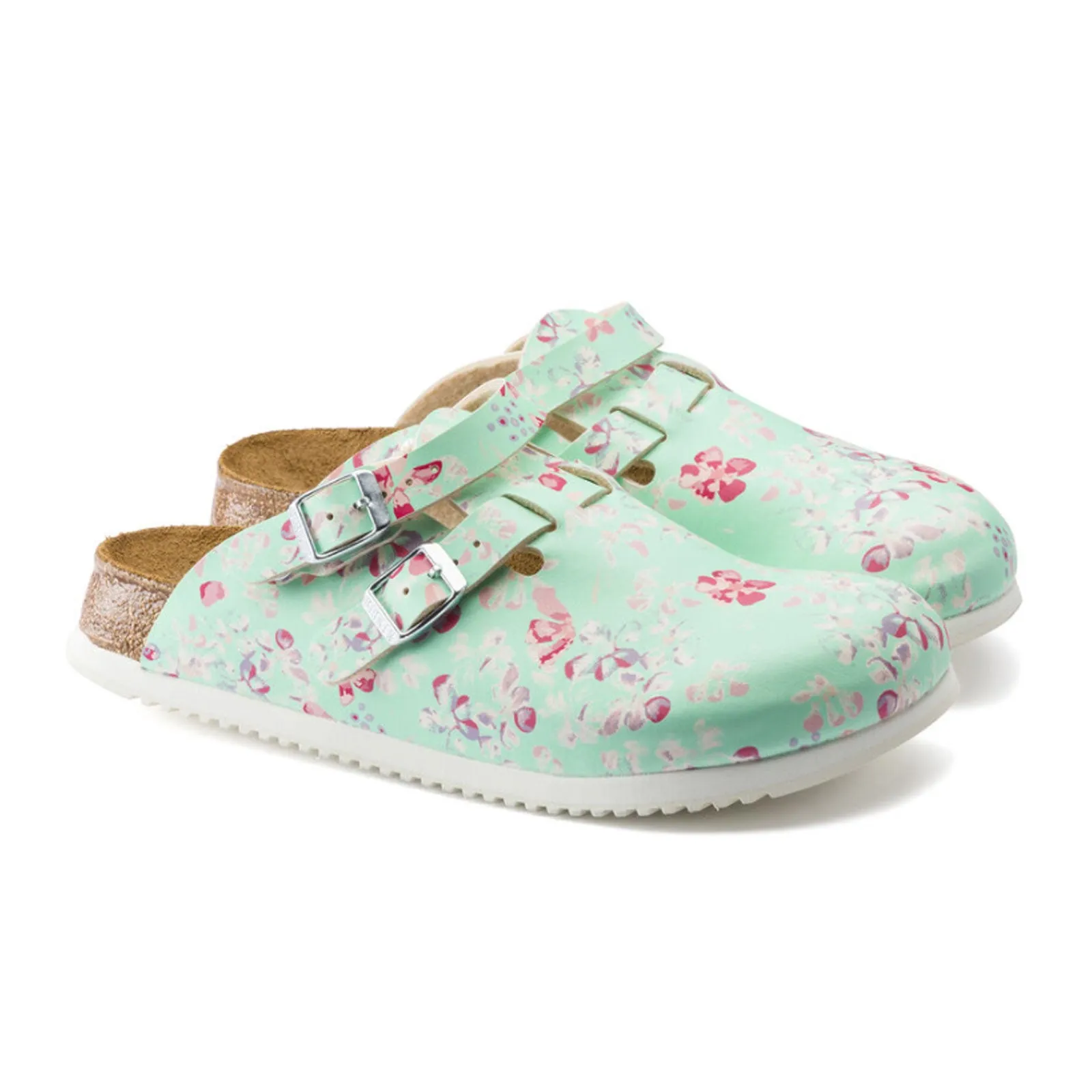 Birkenstock Kay Super Grip Clog (Women) - Flower Mint Birko-Flor