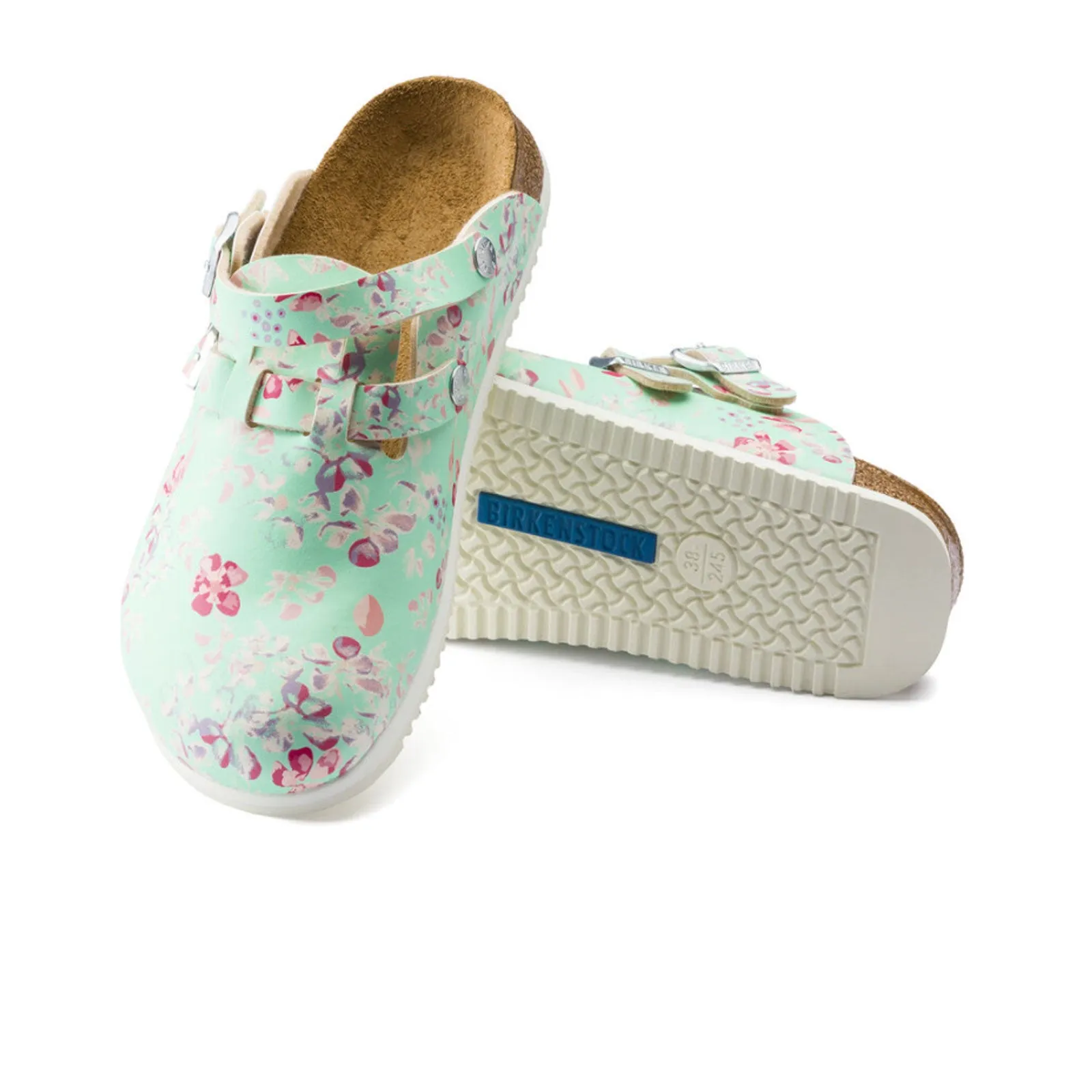 Birkenstock Kay Super Grip Clog (Women) - Flower Mint Birko-Flor