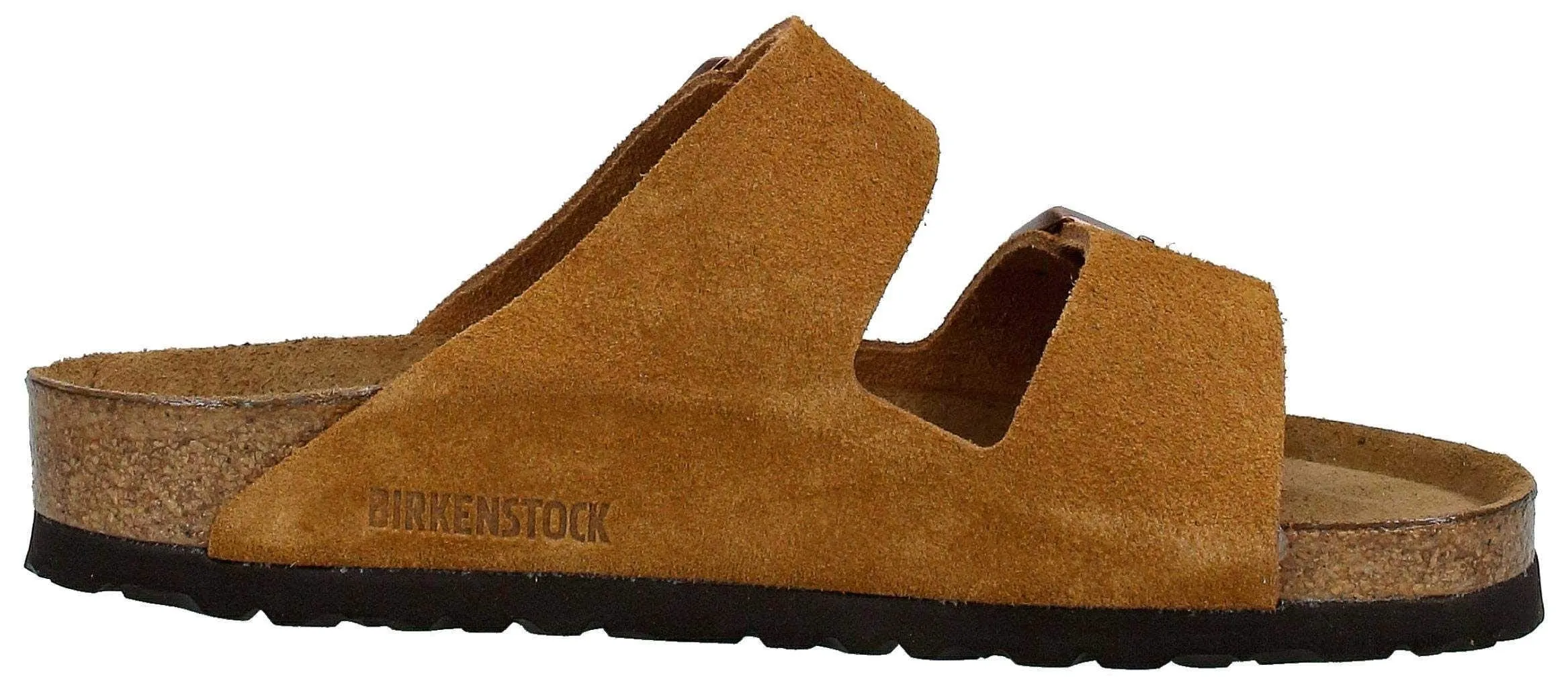 Birkenstock Women's Arizona Soft Footbed Sandals, Mink, Tan US