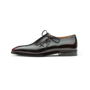 Black and Bordeaux Wholecut Oxford