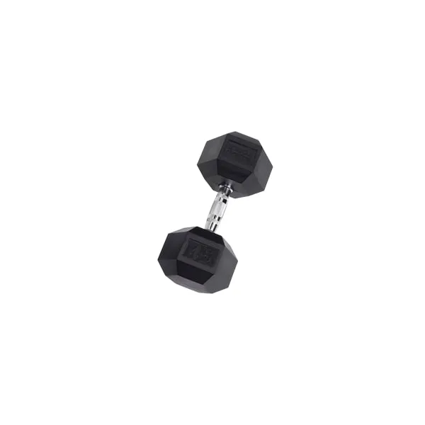 Body-Solid Rubber Hex Dumbbells SDR