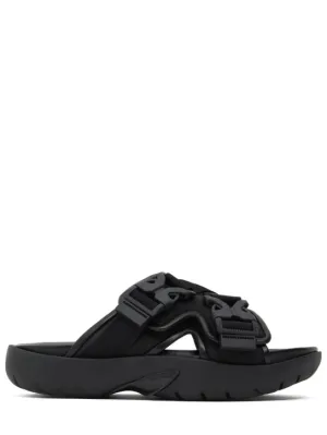 Bottega Veneta   Snap slide fabric sandals 