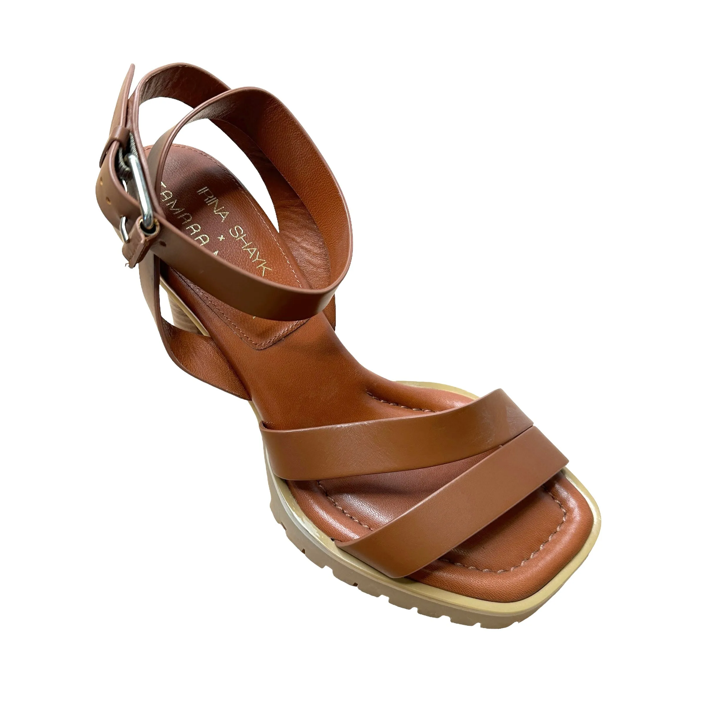 Brown Leather Sandals - 8.5