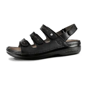 Cambrian Delphi 3 Black Wide Women's Sandals