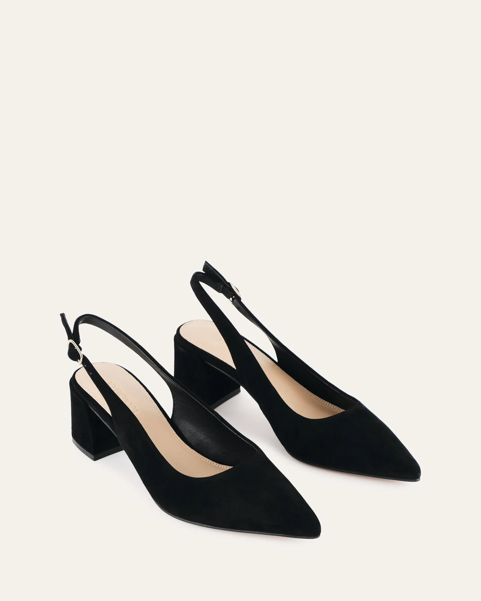 CARA LOW HEELS BLACK SUEDE