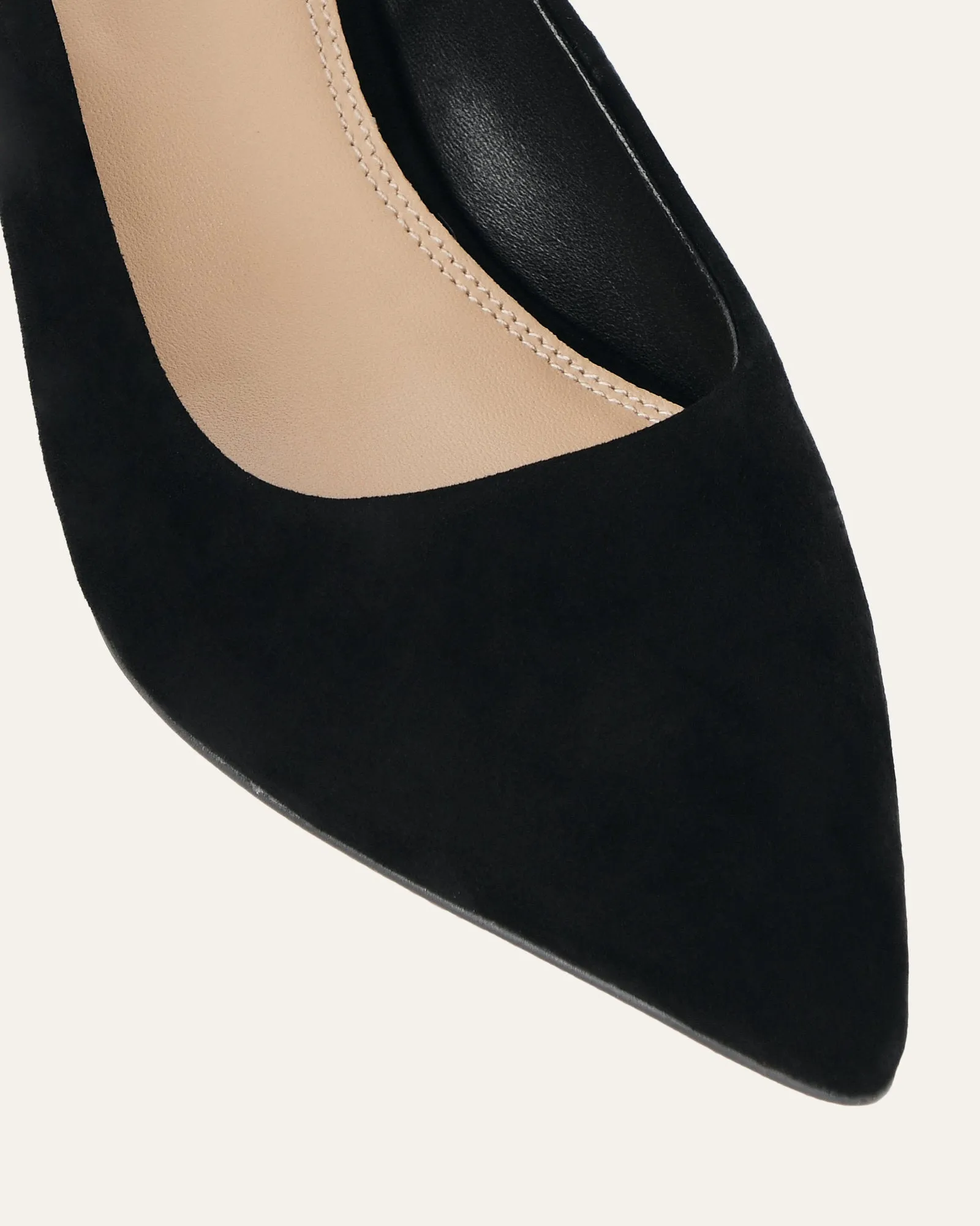 CARA LOW HEELS BLACK SUEDE