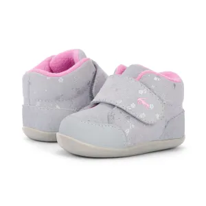 Casey Mini (First Walker) Infant Bootie - Gray Suede