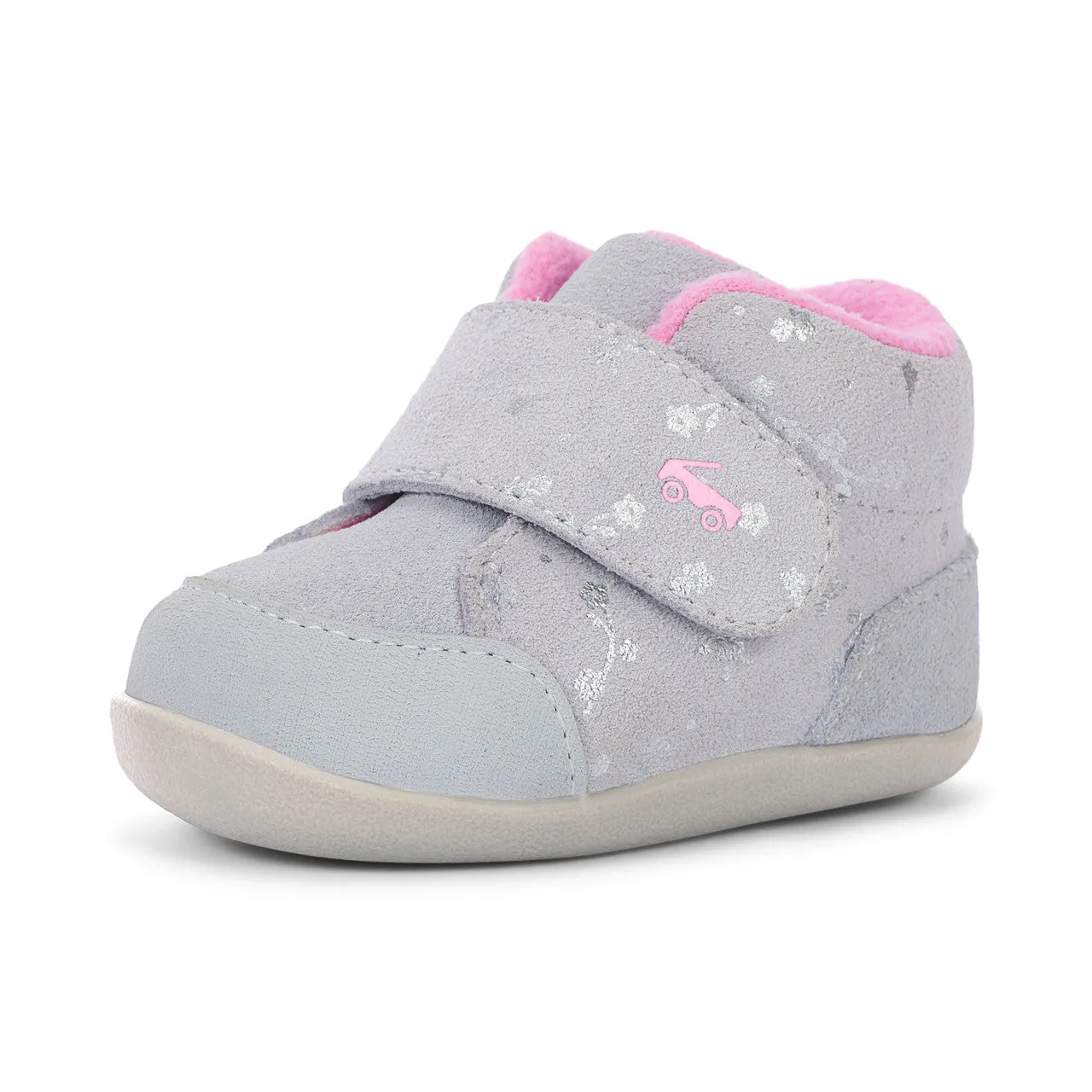 Casey Mini (First Walker) Infant Bootie - Gray Suede