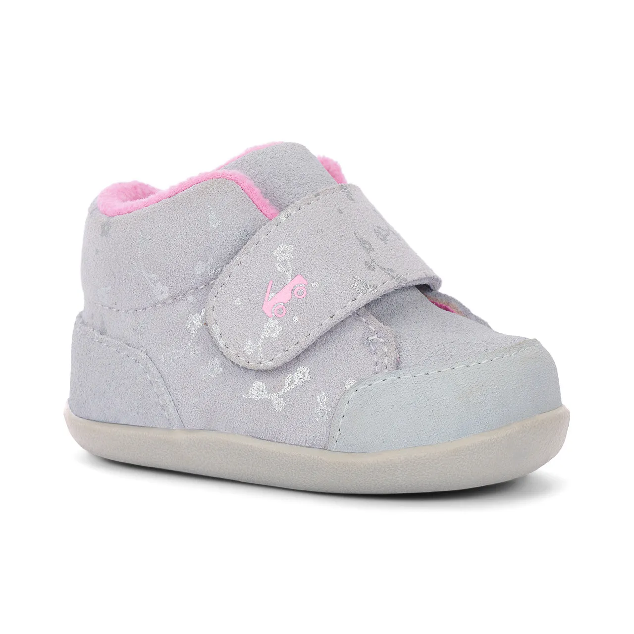 Casey Mini (First Walker) Infant Bootie - Gray Suede