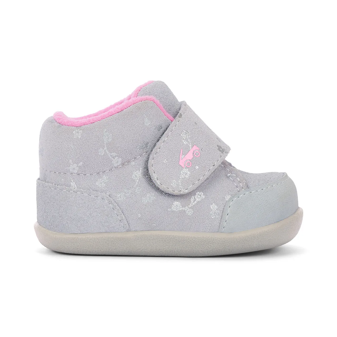 Casey Mini (First Walker) Infant Bootie - Gray Suede