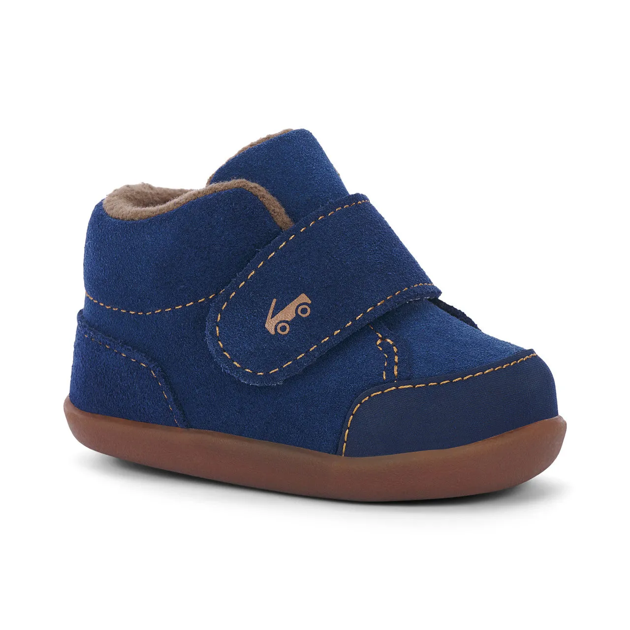 Casey Mini (First Walker) Infant Bootie - Navy Suede