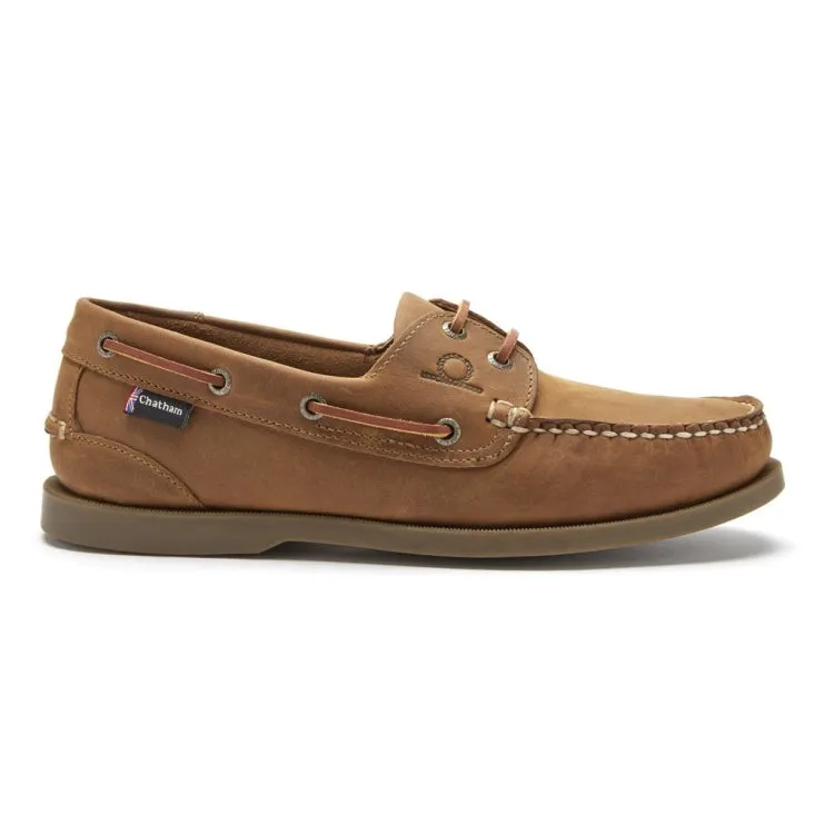 Chatham Deck II G2 Premium Leather Boat Shoes - Walnut