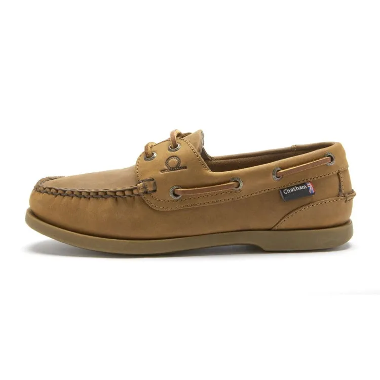 Chatham Ladies Deck G2 Premium Leather Boat Shoes - Walnut