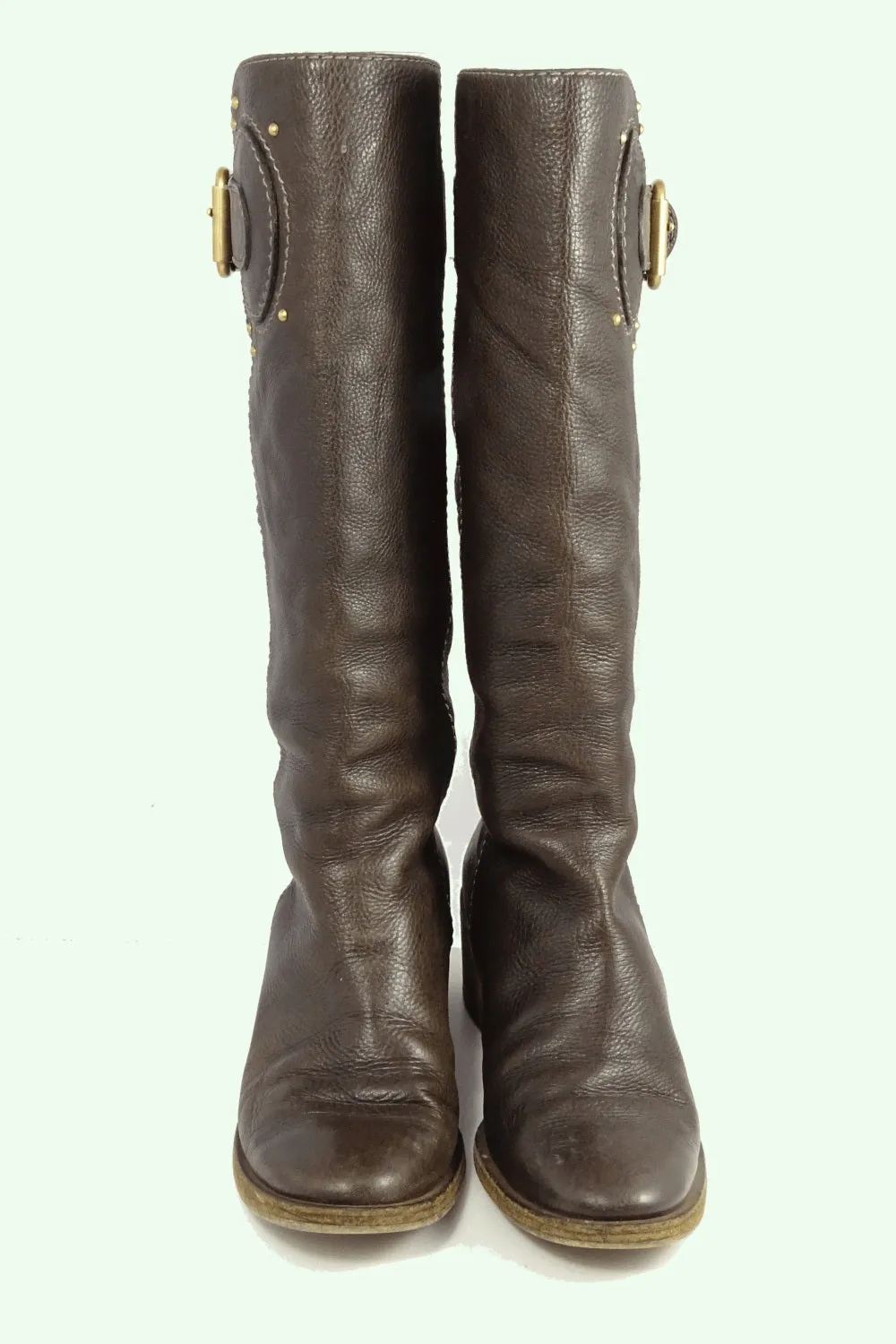 Chloe Brown Knee High Boots 38