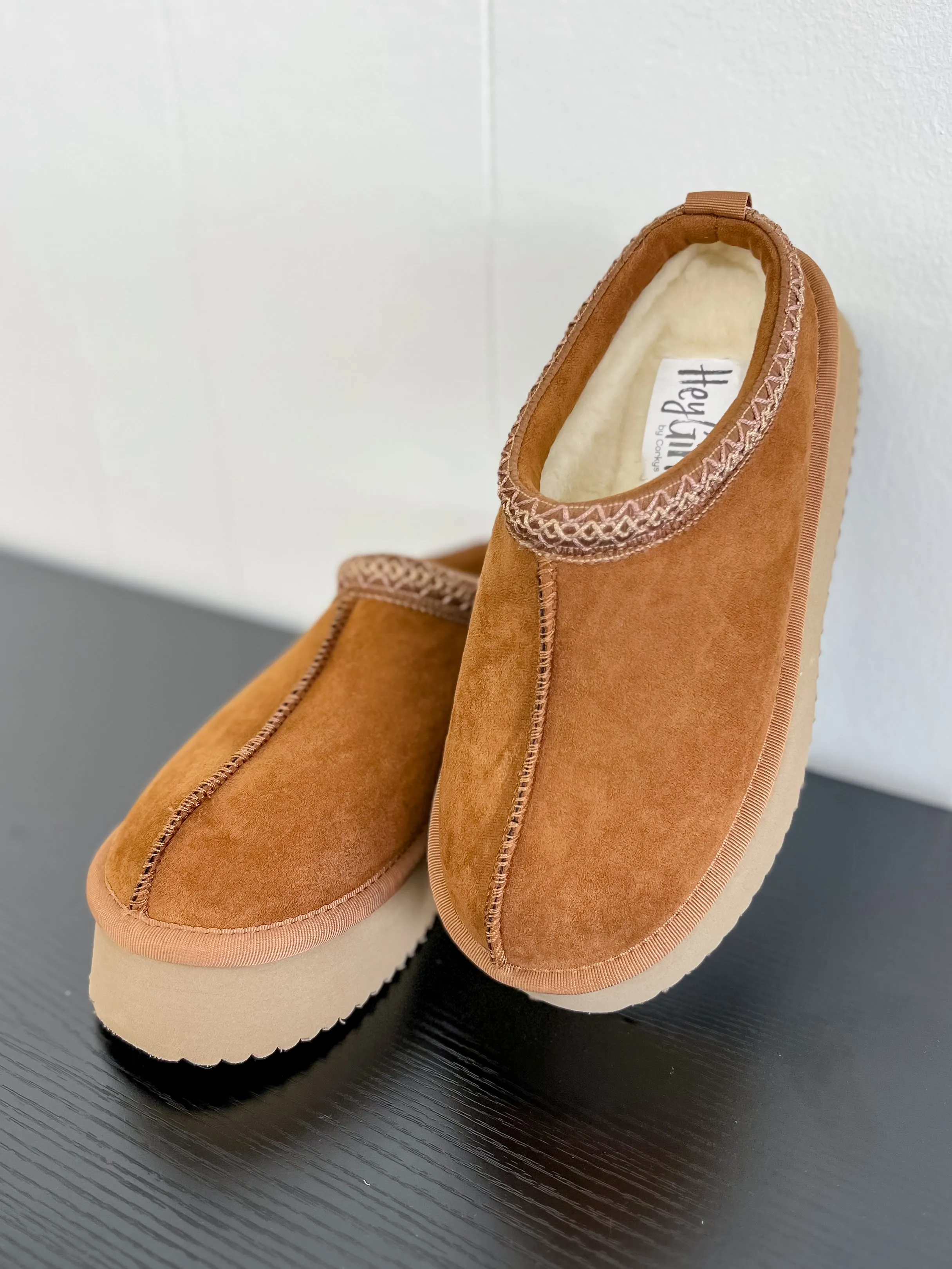 [Corky's] Pillow Talk Slip-On-Tobacco Faux Suede