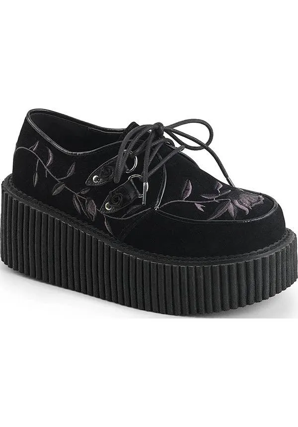 CREEPER-219 [Black Velvet] | CREEPERS [IN STOCK]