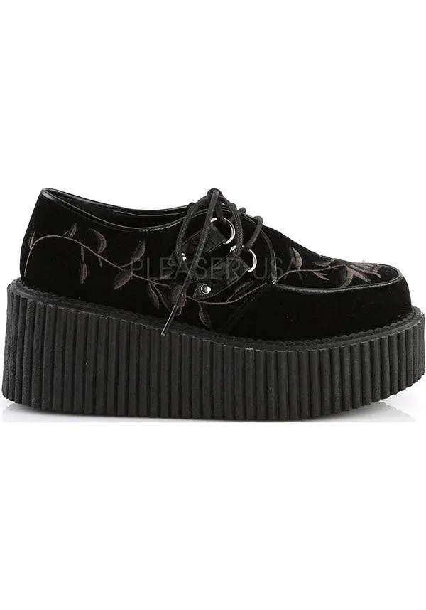 CREEPER-219 [Black Velvet] | CREEPERS [IN STOCK]