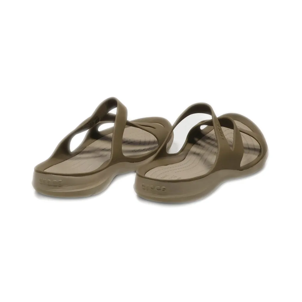 Crocs Swiftwater Flat Sandals Eva Brown Colour For Women