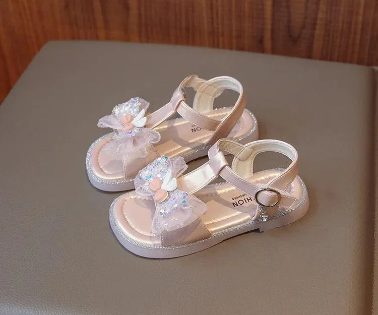 Cute Rabbit Ear Toddler Casual Sandal Shoes for Little Girls - G04011